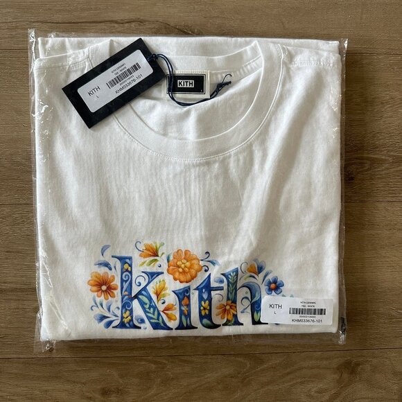 NEW Kith Ceramic T-Shirt in White - Size Large - SOLD OUT - Picture 1 of 4